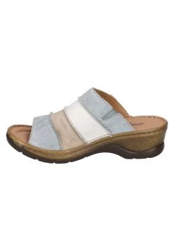 Josef Seibel Mules à Talons Skyblue Multi Femme