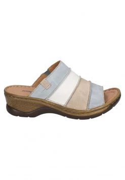Josef Seibel Mules à Talons Skyblue Multi Femme -Pas Cher Josef Seibel Boutique 29bea33424a740b5978021df89f2ad16