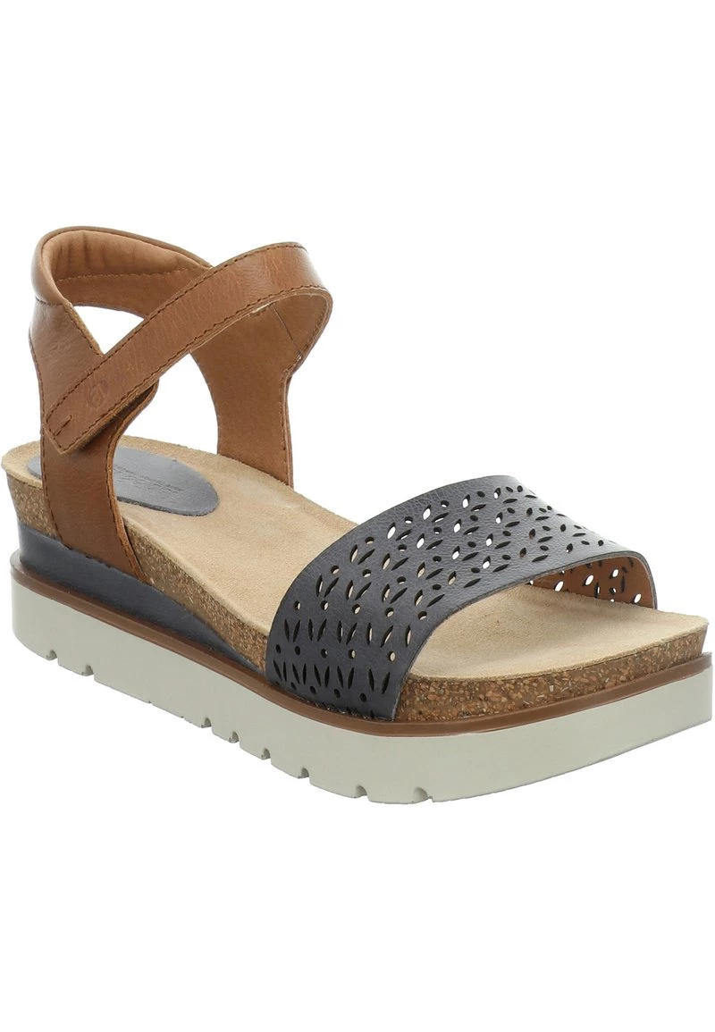 Josef Seibel Femme Sandales à Plateforme Jeans Kombi 4 Josef Seibel Femme Sandales à Plateforme Jeans Kombi – Image 2