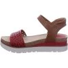 Josef Seibel Femme Sandales à Plateforme Rot Kombi -Pas Cher Josef Seibel Boutique 31a489a13d9046f1b17384e3a390bf1f