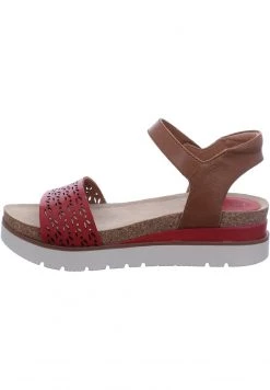 Josef Seibel Femme Sandales à Plateforme Rot Kombi