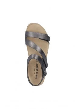 Josef Seibel TONGA 25 Sandales Compensées Anthrazit Femme -Pas Cher Josef Seibel Boutique 34911fc2686f430299c74361b1d9337d
