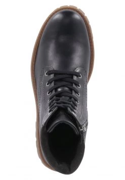 Josef Seibel Homme Bottines à Lacets Schwarz