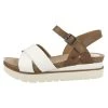 Josef Seibel Sandales à Plateforme White Combi Femme -Pas Cher Josef Seibel Boutique 6458c251020c49ad80e98b210ccc598d