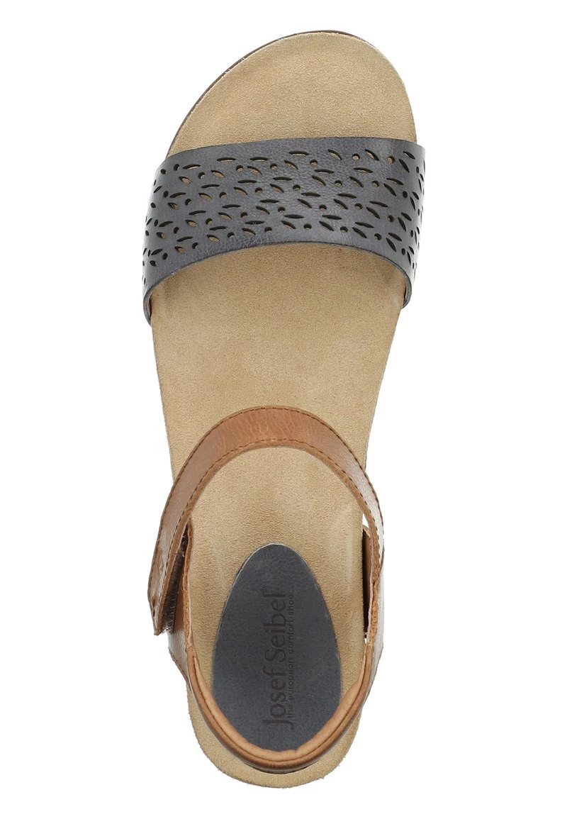 Josef Seibel Femme Sandales à Plateforme Jeans Kombi 6 Josef Seibel Femme Sandales à Plateforme Jeans Kombi – Image 4