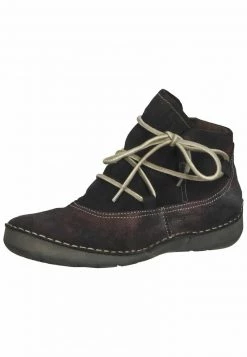 Josef Seibel Femme Bottines à Lacets Bordeaux