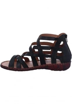 Josef Seibel Femme Sandales Classiques / Spartiates Schwarz Kombi