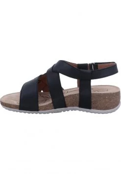 Josef Seibel Femme Sandales Compensées Schwarz