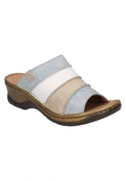 Josef Seibel Mules à Talons Skyblue Multi Femme -Pas Cher Josef Seibel Boutique b8ad997675704d368e86fc6e72d7c342