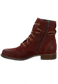 Josef Seibel Bottines à Lacets Carmin Femme