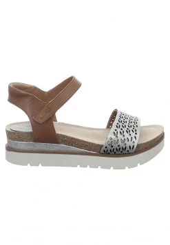 Josef Seibel Sandales à Plateforme Platin Kombi Femme -Pas Cher Josef Seibel Boutique f71d4e1764794e4f859bd18ad6f01f11